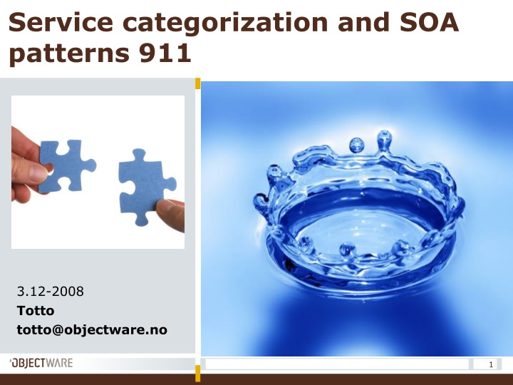 service categorization and soa patterns 911