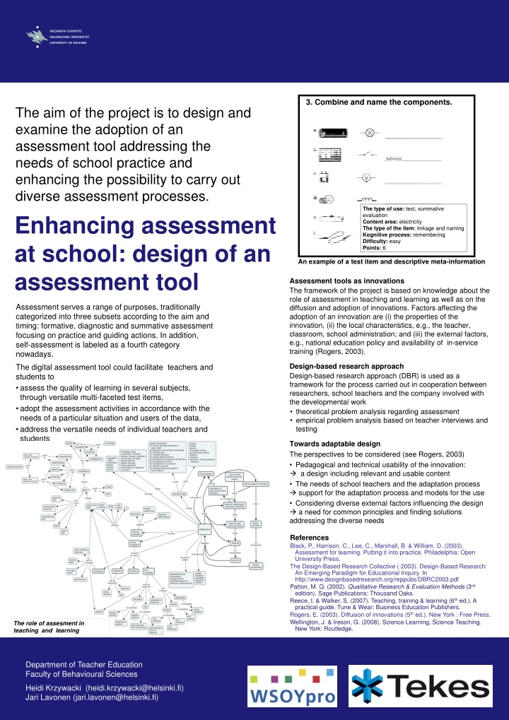 enhancing assessment at school design of an assessment tool