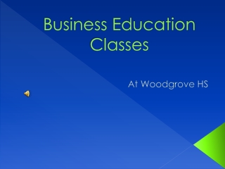 Business Education Classes