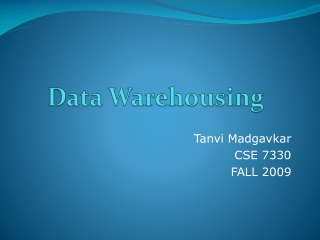 data warehousing