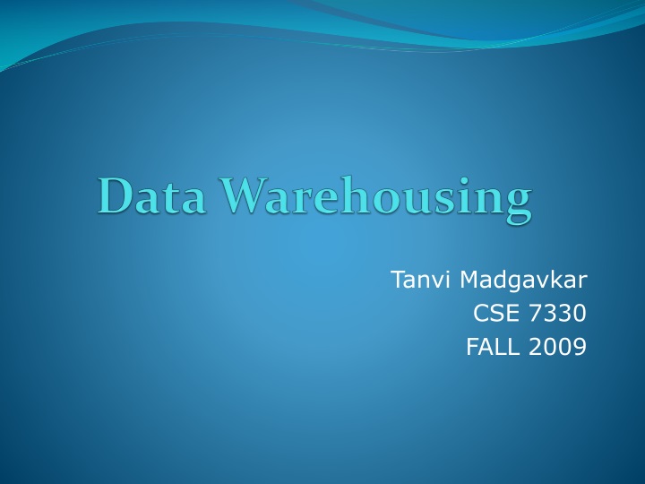 data warehousing