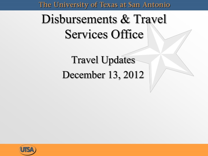 disbursements travel services office