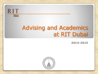 Advising and Academics at RIT Dubai