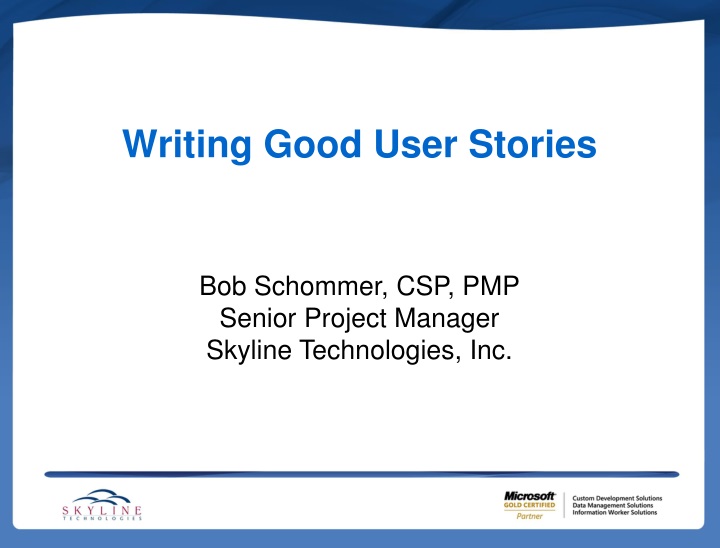 writing good user stories