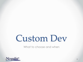 Custom Dev