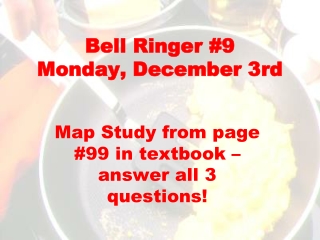 Bell Ringer #9 Monday, December 3rd