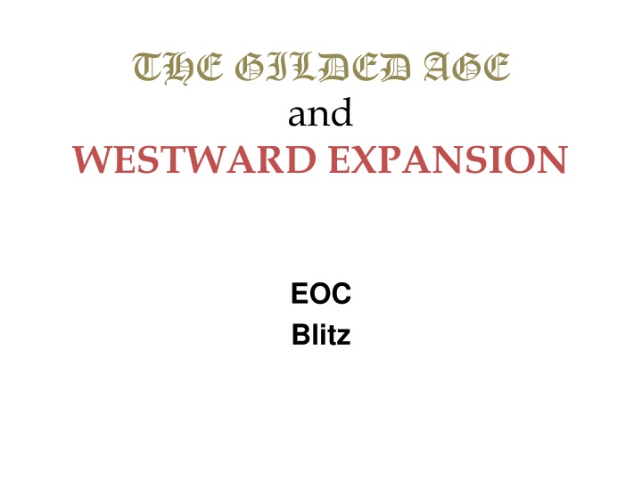 the gilded age and westward expansion