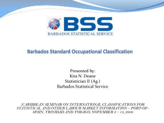 Barbados Standard Occupational Classification