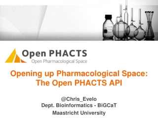 Opening up Pharmacological Space: The Open PHACTS API