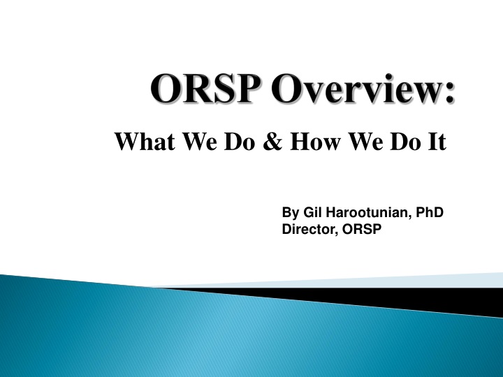 orsp overview