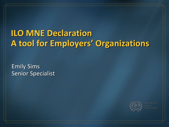 ilo mne declaration a tool for employers organizations