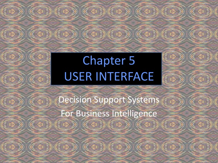 chapter 5 user interface