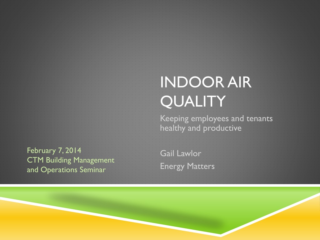 PPT - Indoor Air Quality PowerPoint Presentation, free download - ID ...