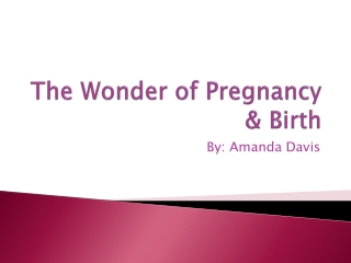 The Wonder of Pregnancy &amp; Birth