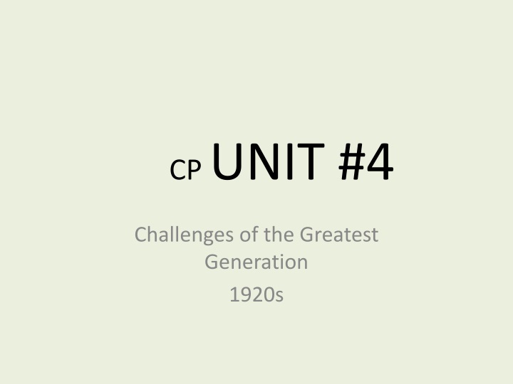cp unit 4