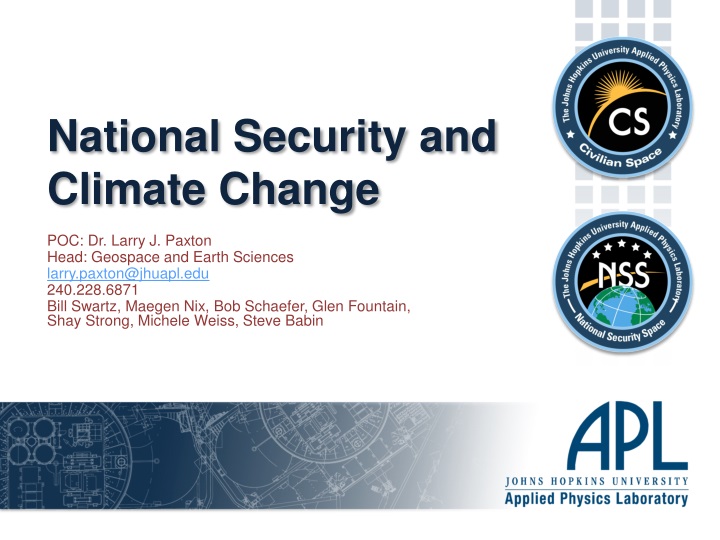 national security and climate change