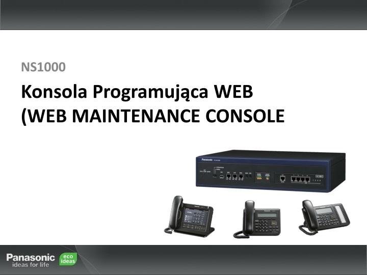 konsola programuj ca web web maintenance console