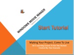 Windows movie maker - slide 1