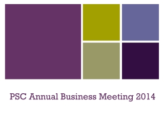 PSC Annual Business Meeting 2014