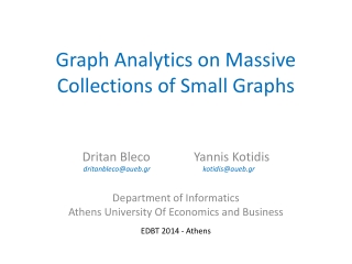 Graph Analytics on Massive Collections of Small Graphs