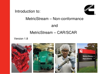 MetricStream – Non-conformance and MetricStream – CAR/SCAR