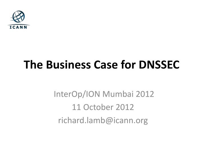 the business case for dnssec