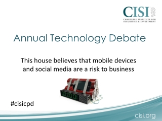 Annual Technology Debate