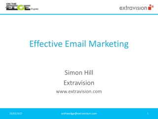 Effective Email Marketing