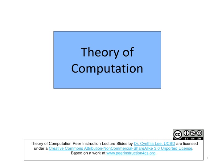 theory of computation