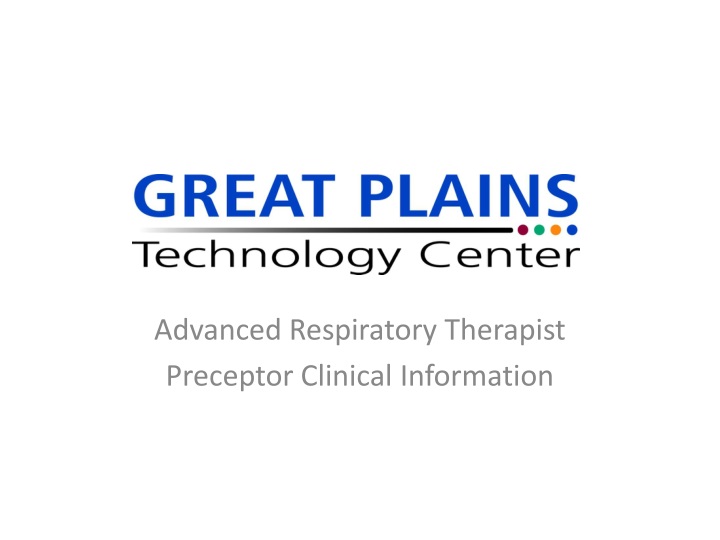 advanced respiratory therapist preceptor clinical information