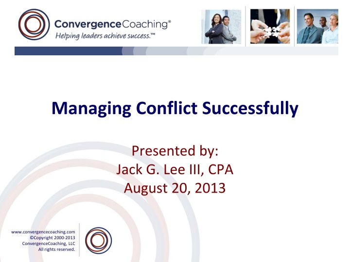 managing conflict successfully