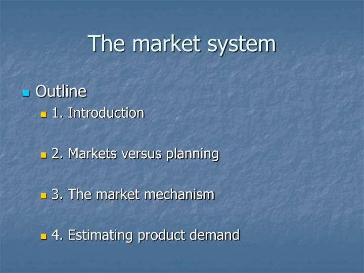 the market system