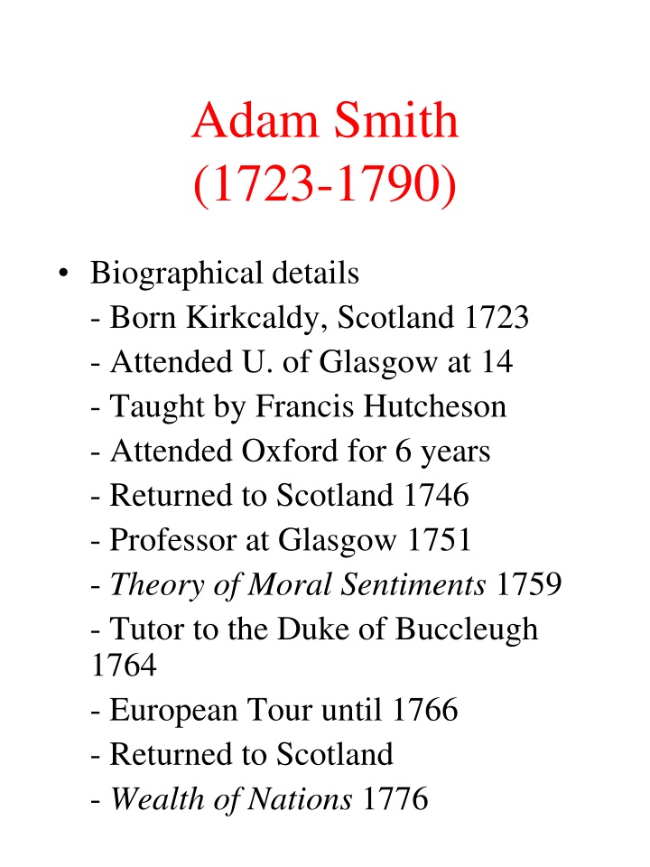 adam smith 1723 1790