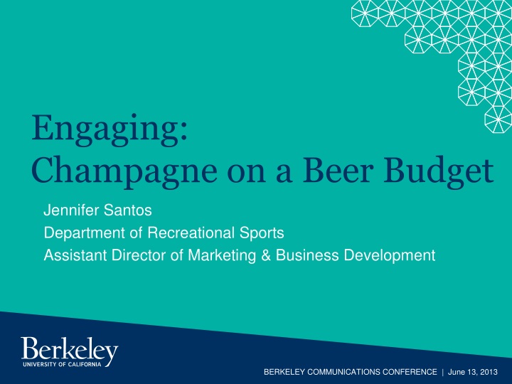engaging champagne on a beer budget
