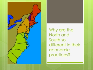 Why are the North and South so different in their economic practices?