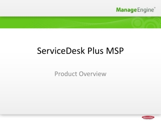 ServiceDesk Plus MSP