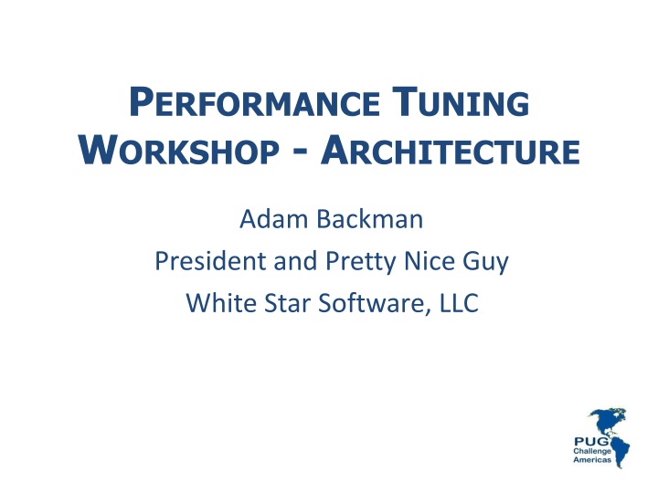 performance tuning workshop architecture