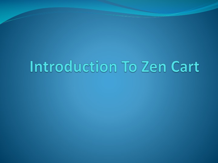 introduction to zen cart