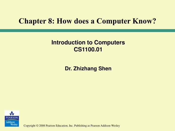 chapter 8 how does a computer know