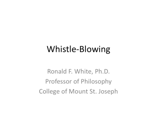 Whistle-Blowing