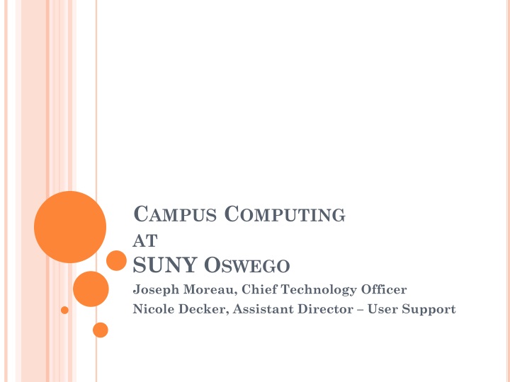 campus computing at suny oswego