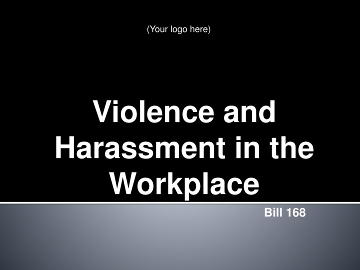 violence and harassment in the workplace