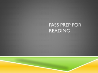 PASS Prep for Reading