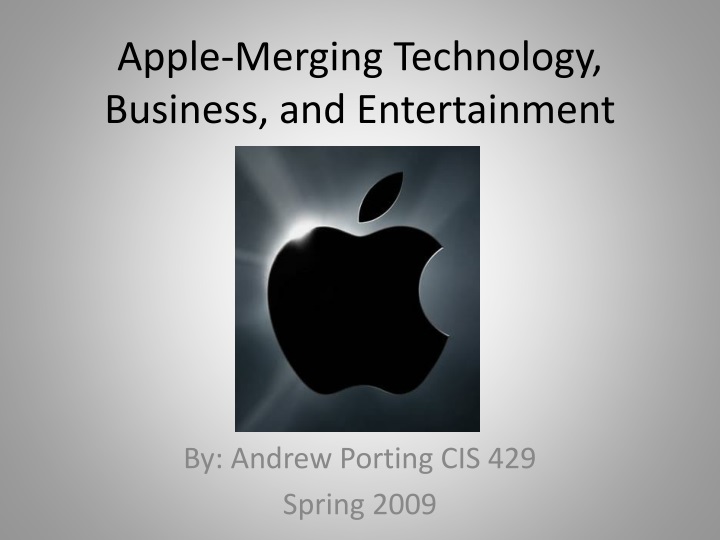 apple merging technology business and entertainment