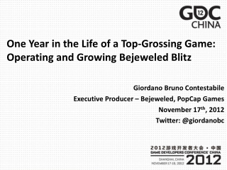 One Year in the Life of a Top-Grossing Game: Operating and Growing Bejeweled Blitz