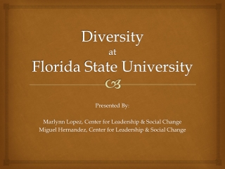 Diversity at Florida State University