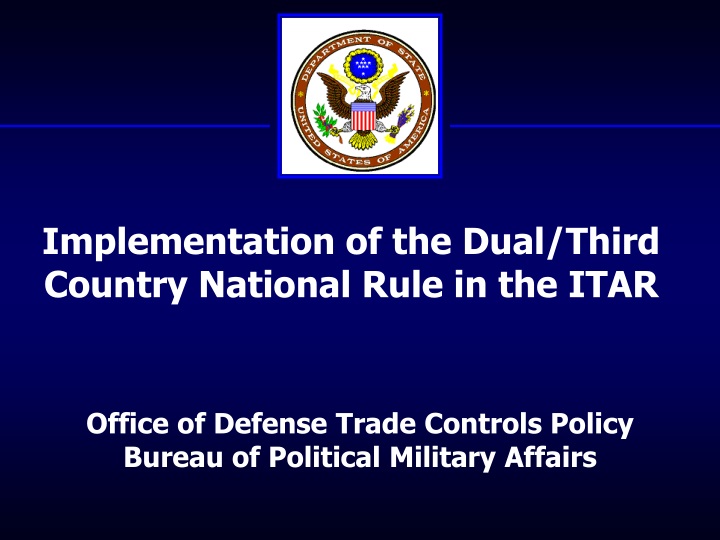 implementation of the dual third country national