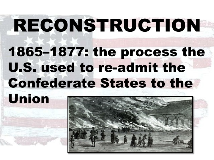 reconstruction 1865 1877 the process the u s used