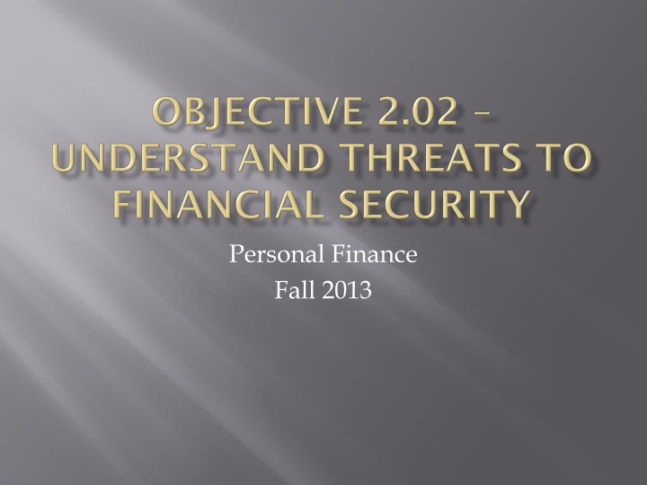 objective 2 02 understand threats to financial security
