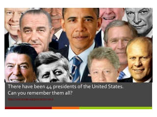 There have been 44 presidents of the United States. Can you remember them all?